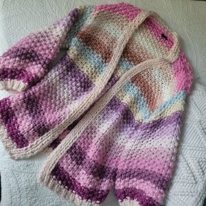 SAACHI 🩷 Mayflower Rainbow Knit Cardigan Anthropologie